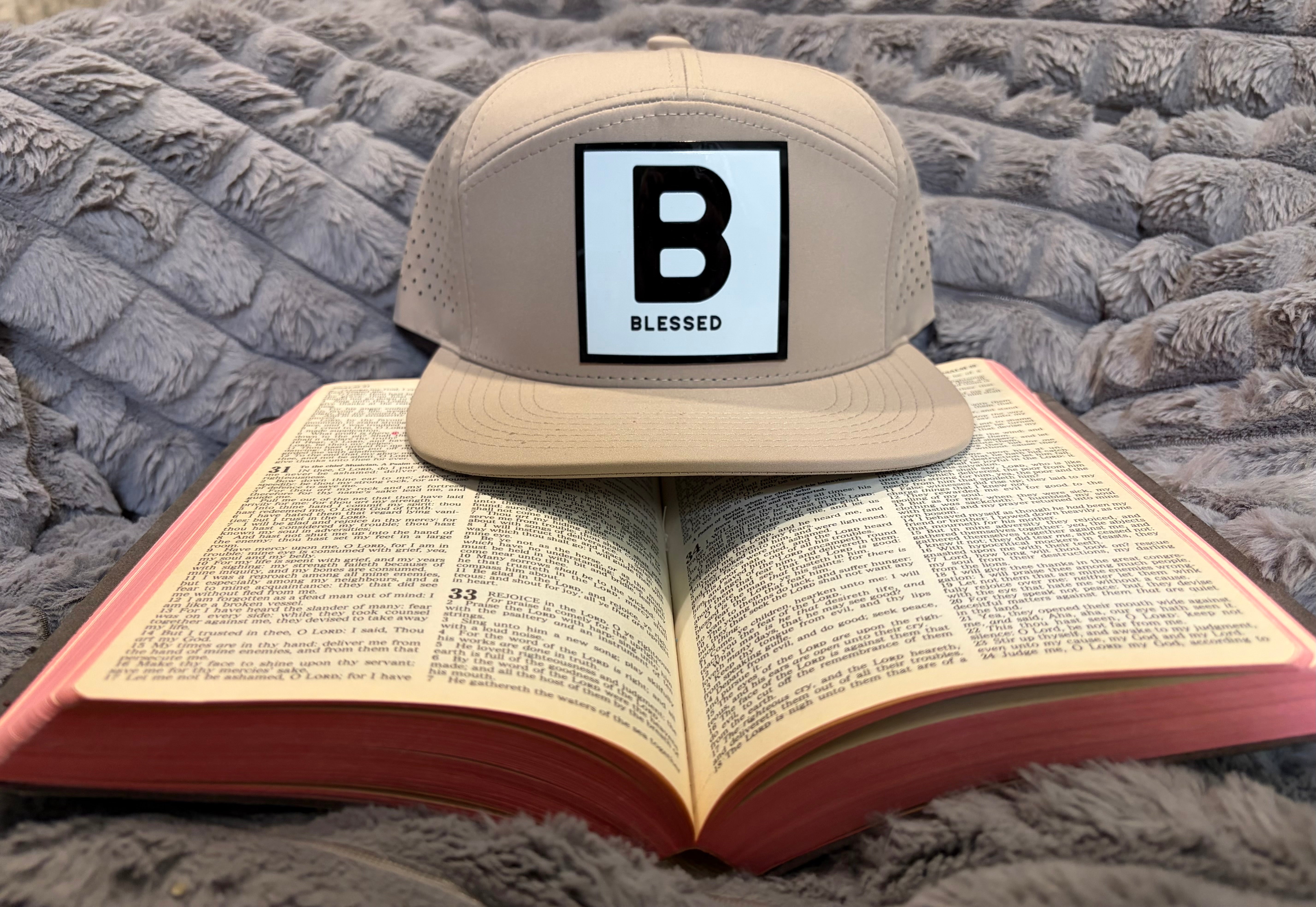 B for Blessed Hat- Snapback Flat Bill