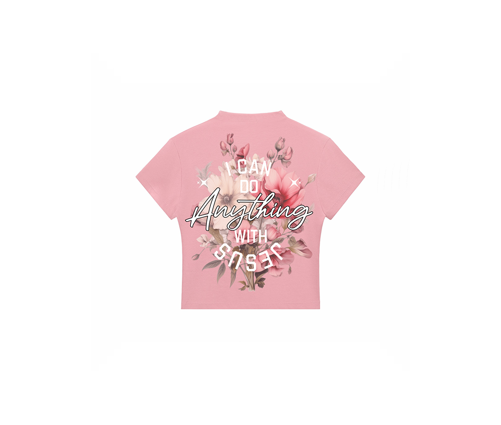 I Can- Women's Faith Based Streetwear Crop Top