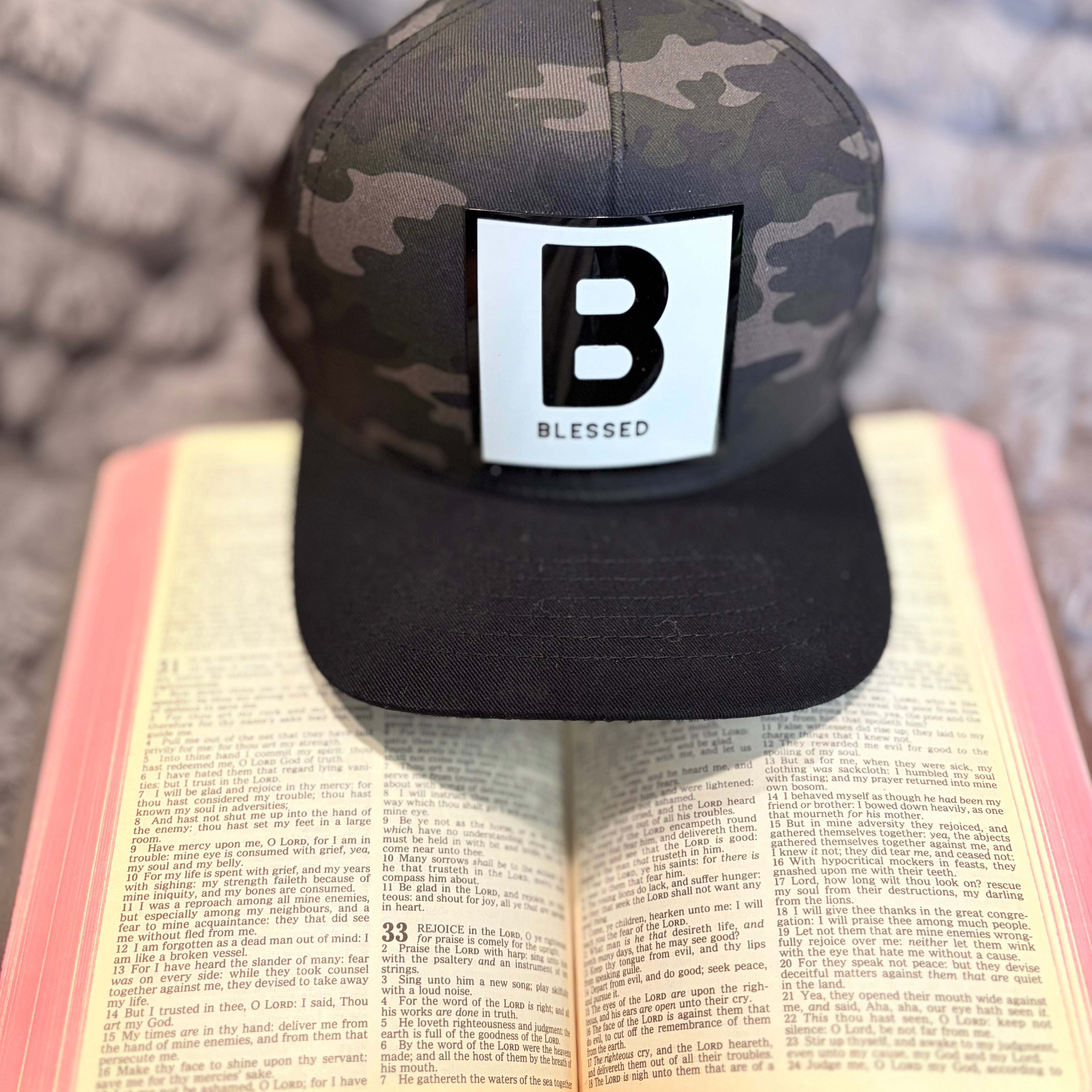 B for Blessed Hat- Snapback Baseball Cap