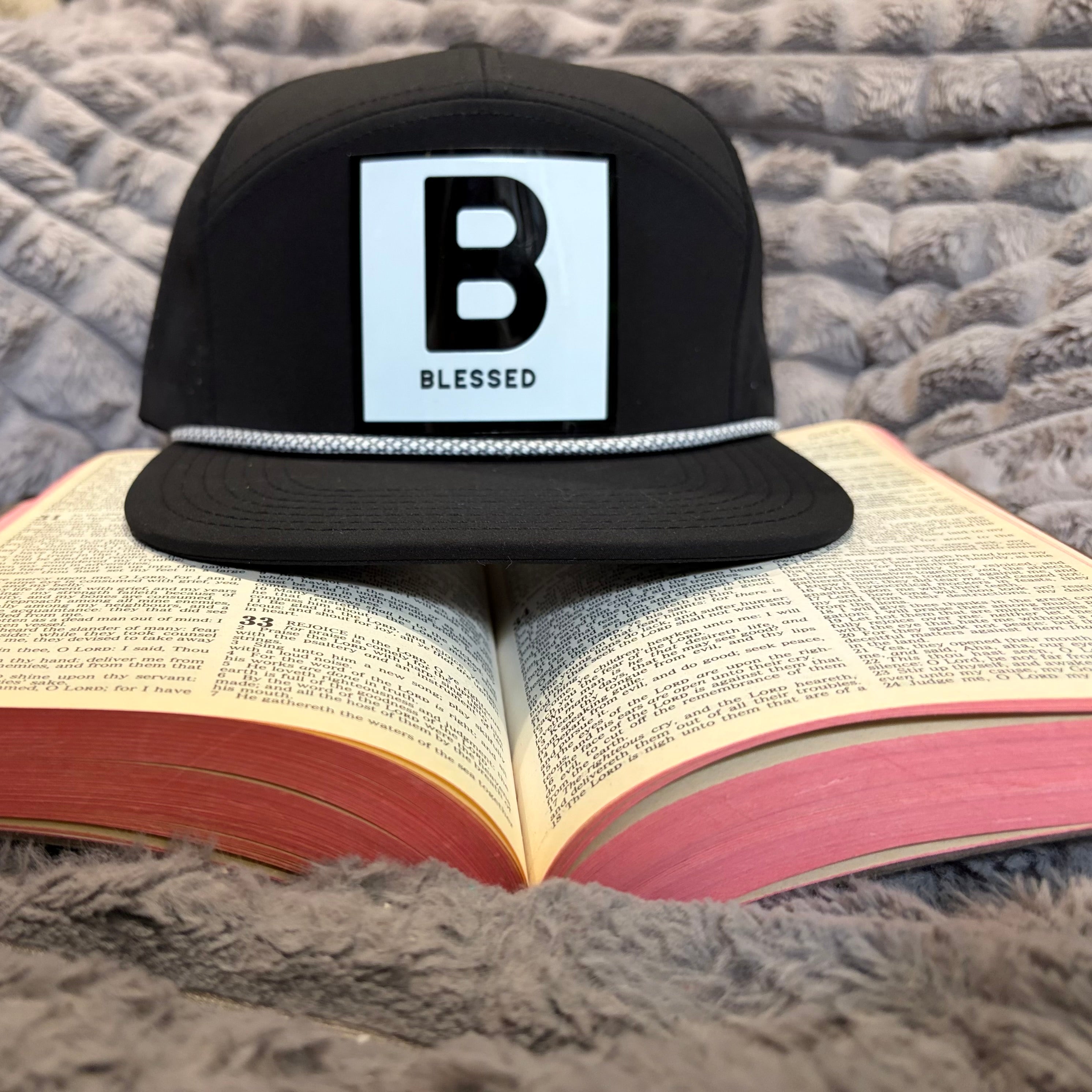 B for Blessed Hat- Snapback Flat Bill