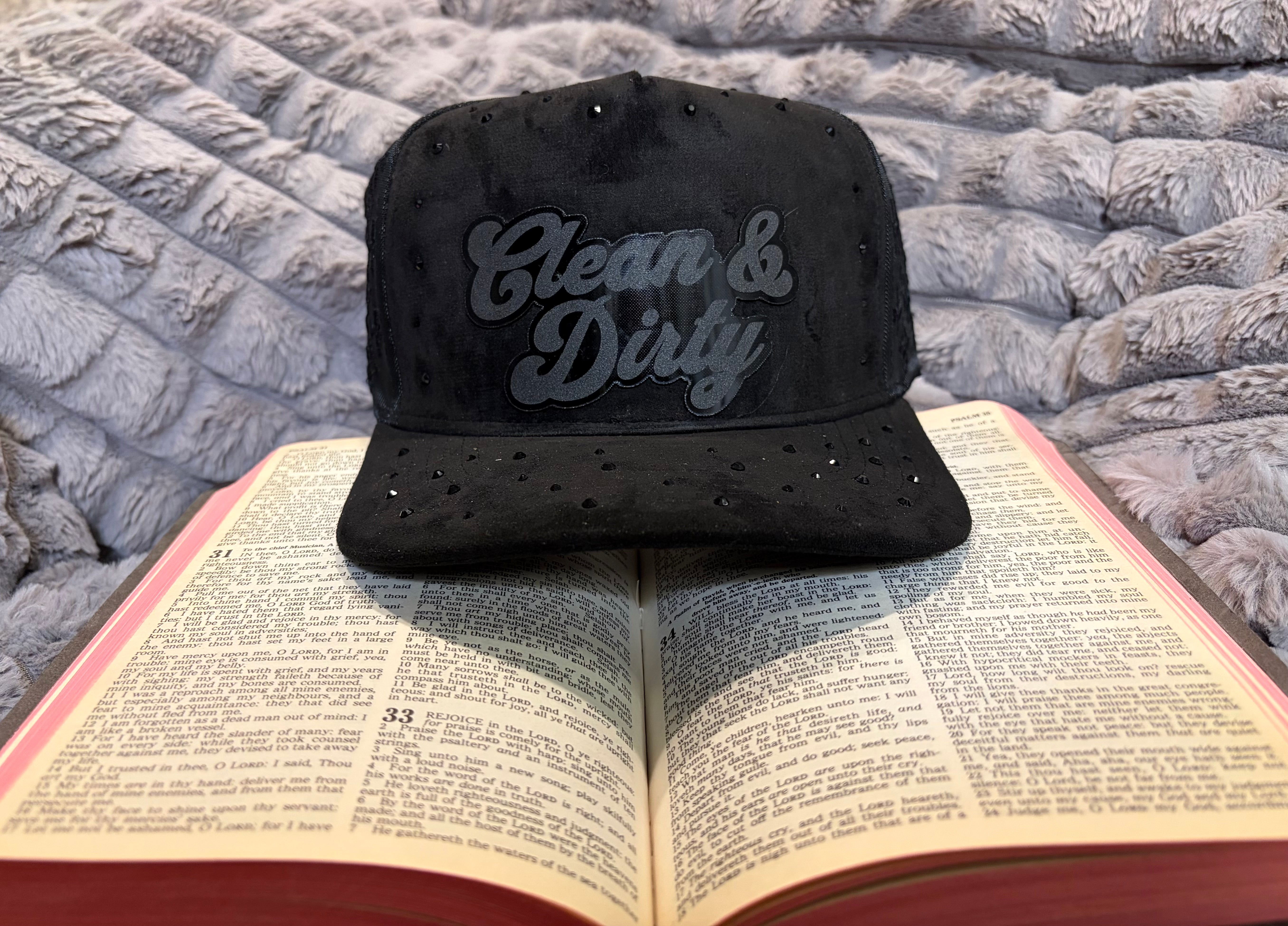 Exclusive Clean & Dirty Logo Hat- Snapback Baseball Hat