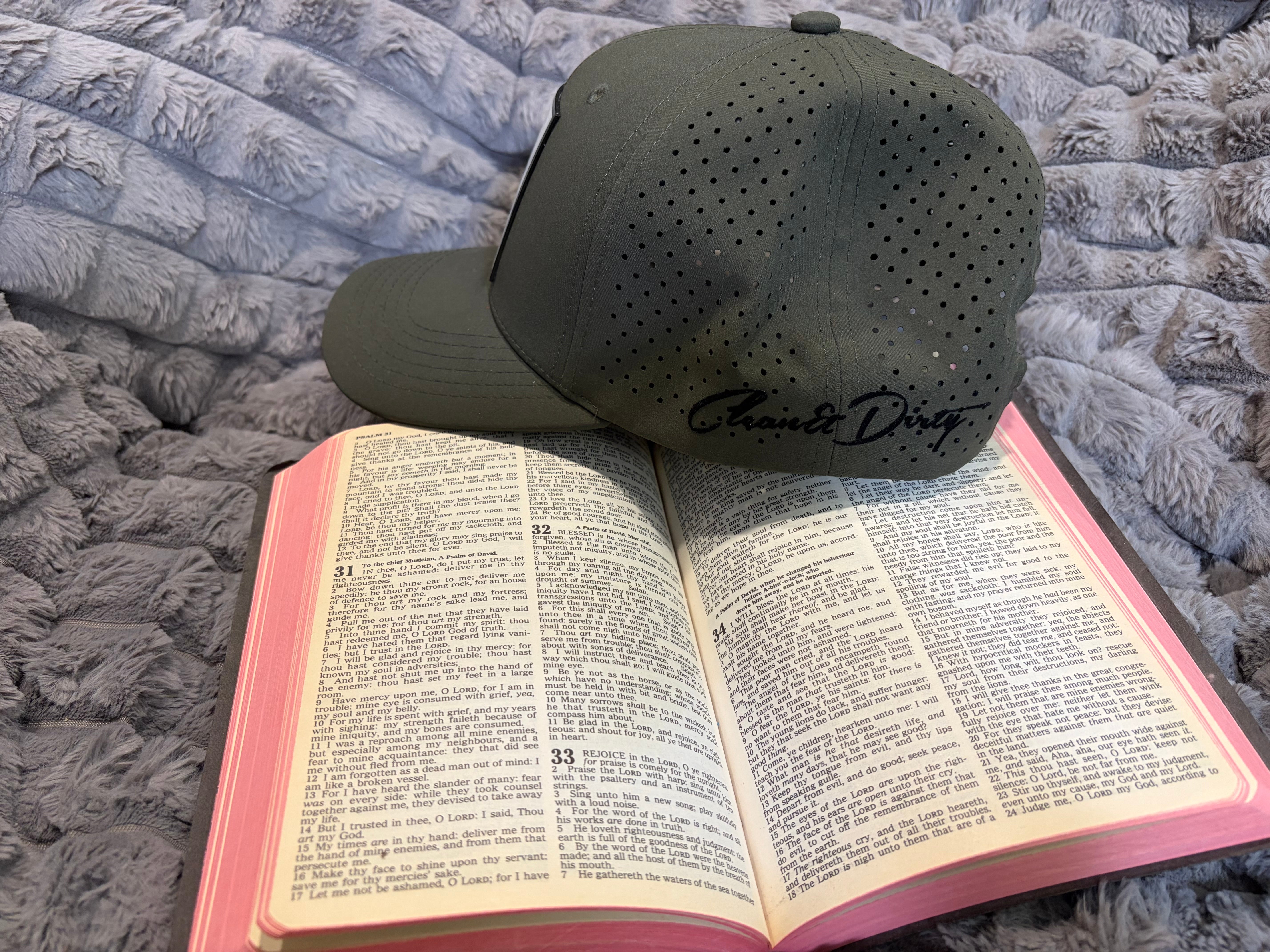 B for Blessed Green Hat- Snapback Baseball Cap