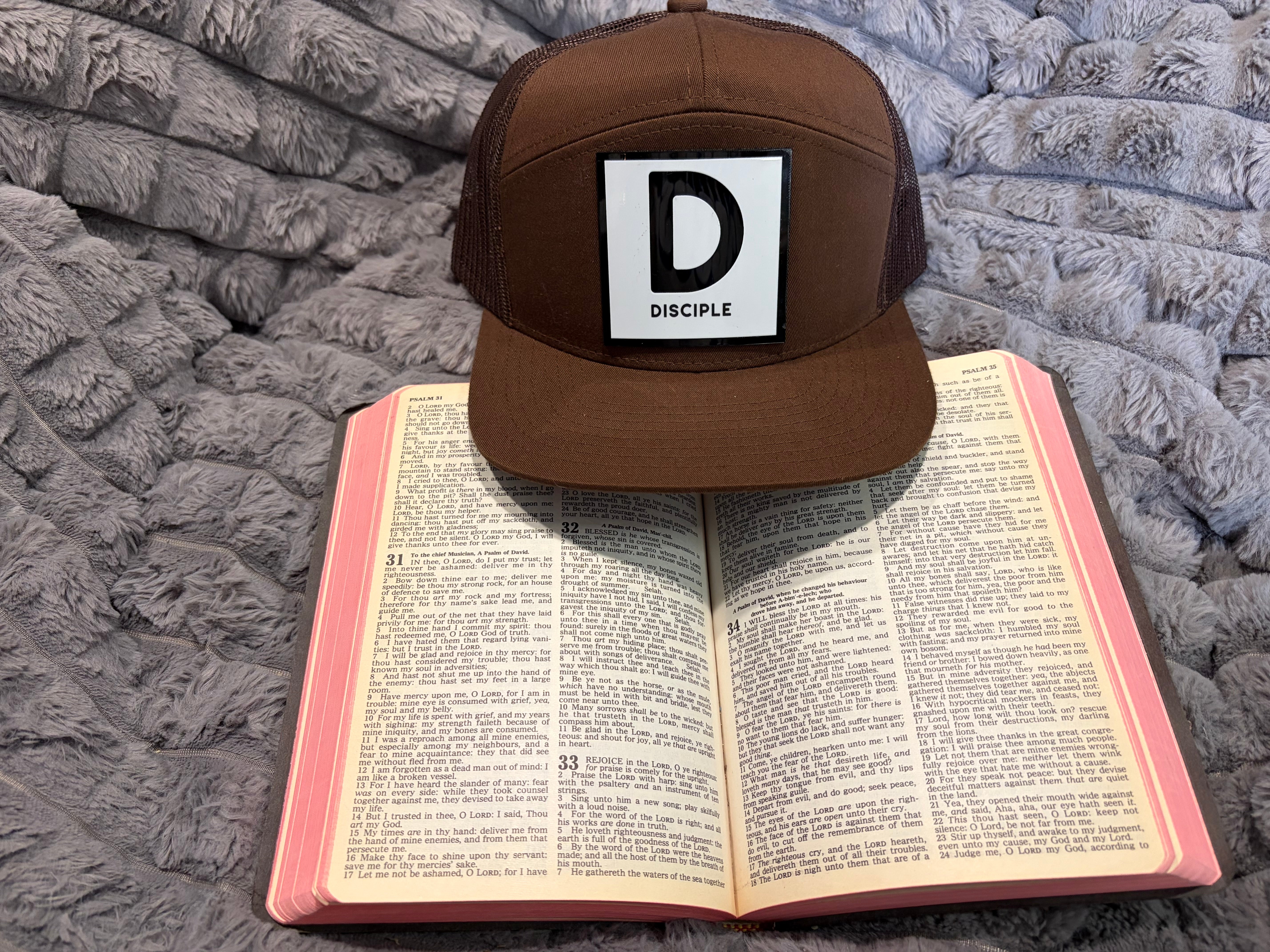 D for Disciple Hat- Snapback Flat Bill Cap