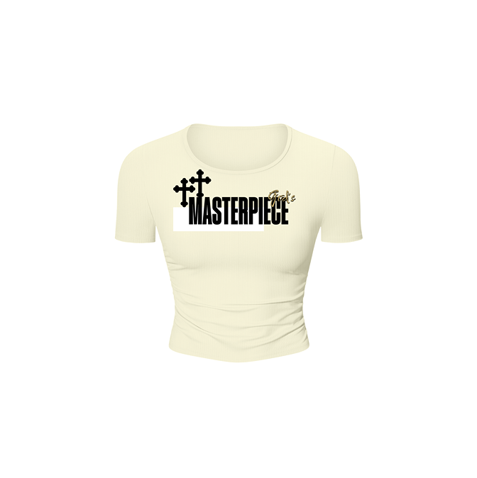 God's Masterpiece- Women's Faith Based Streetwear Crop Top